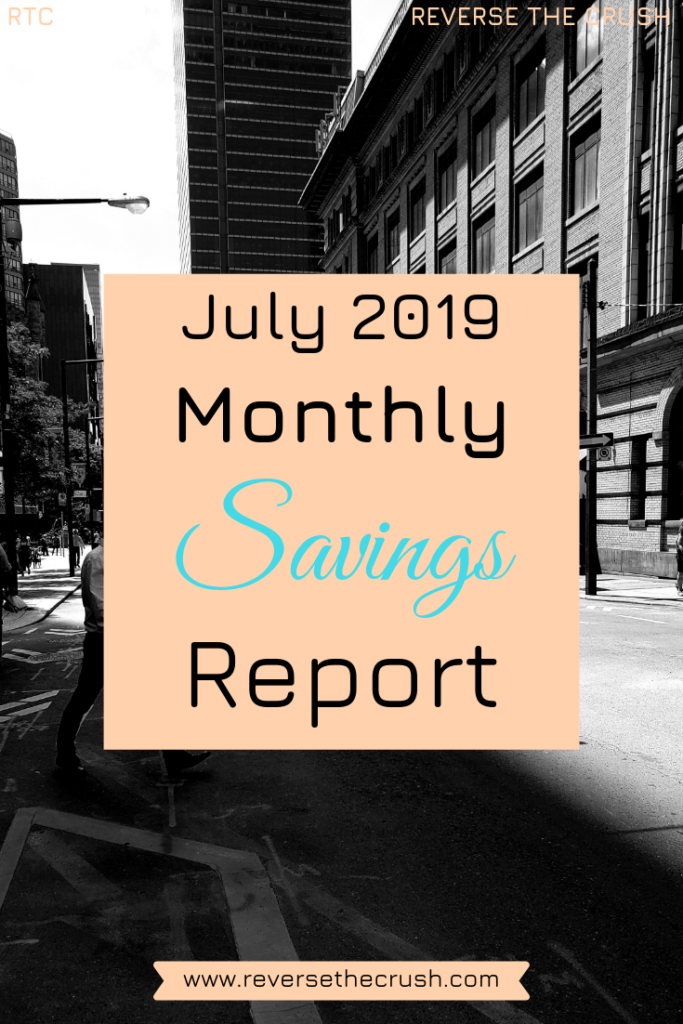 monthly savings report pin