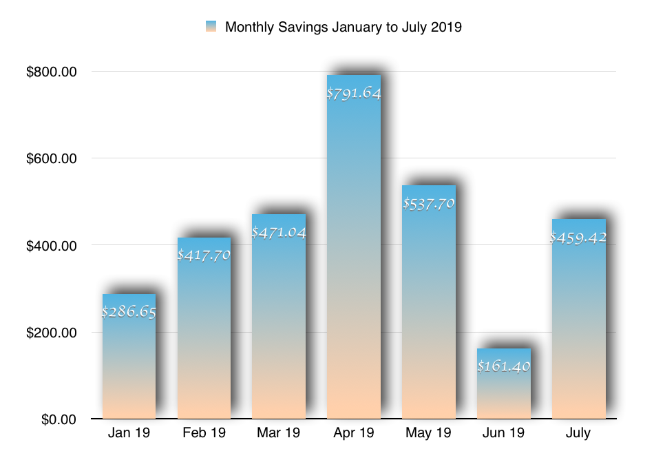 monthly savings report chart 1