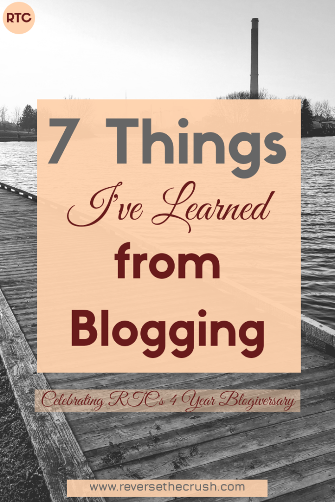 7 Things I’ve learned from Blogging pin